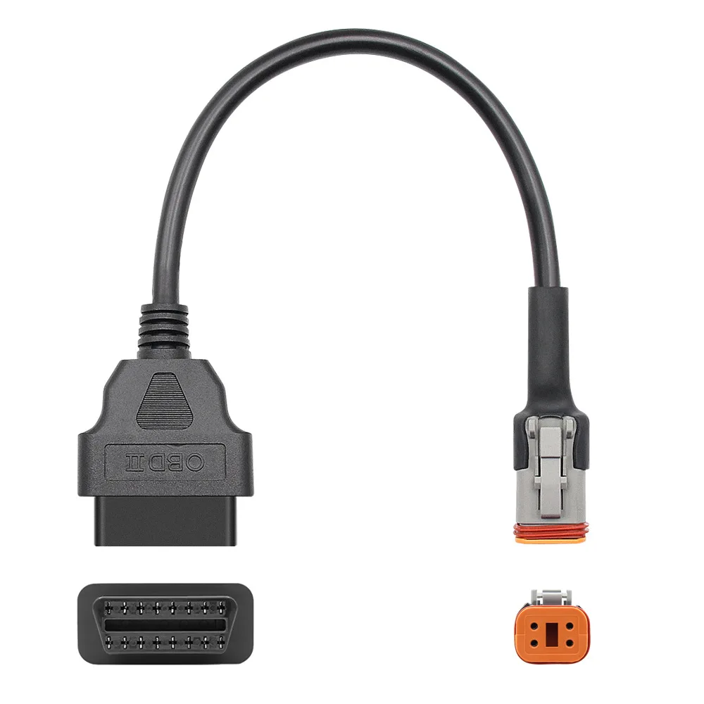 OBD 2 Connector For Harley Motorcycle 6Pin 4Pin to 16pin OBD2 Adapter OBD2 Diagnostic Scanner Adapter Cable OBD Scanner
