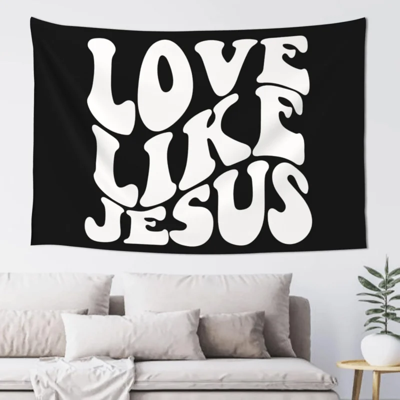 

Love Like Jesus Tapestry Fashion Wall Hanging 60x40 Inch Wall Art Room Dorm Party Decor