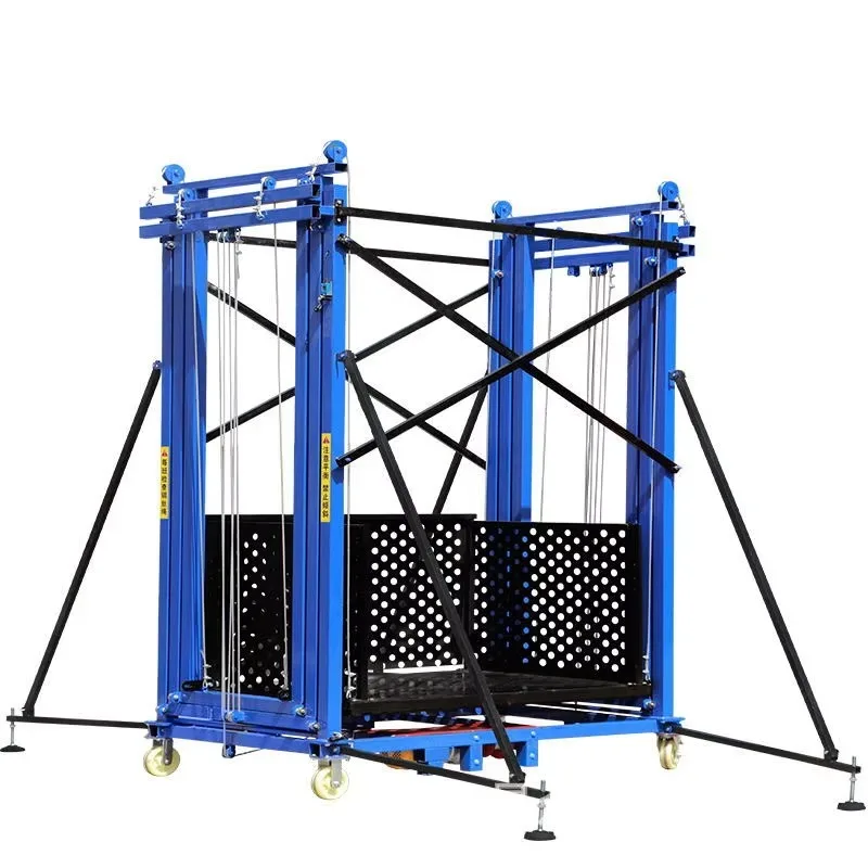 Opvouwbare heftafel met laag profiel, 500 kg laadvermogen, compact ontwerp, werkplaats, magazijnapparatuur met veiligheidsrail