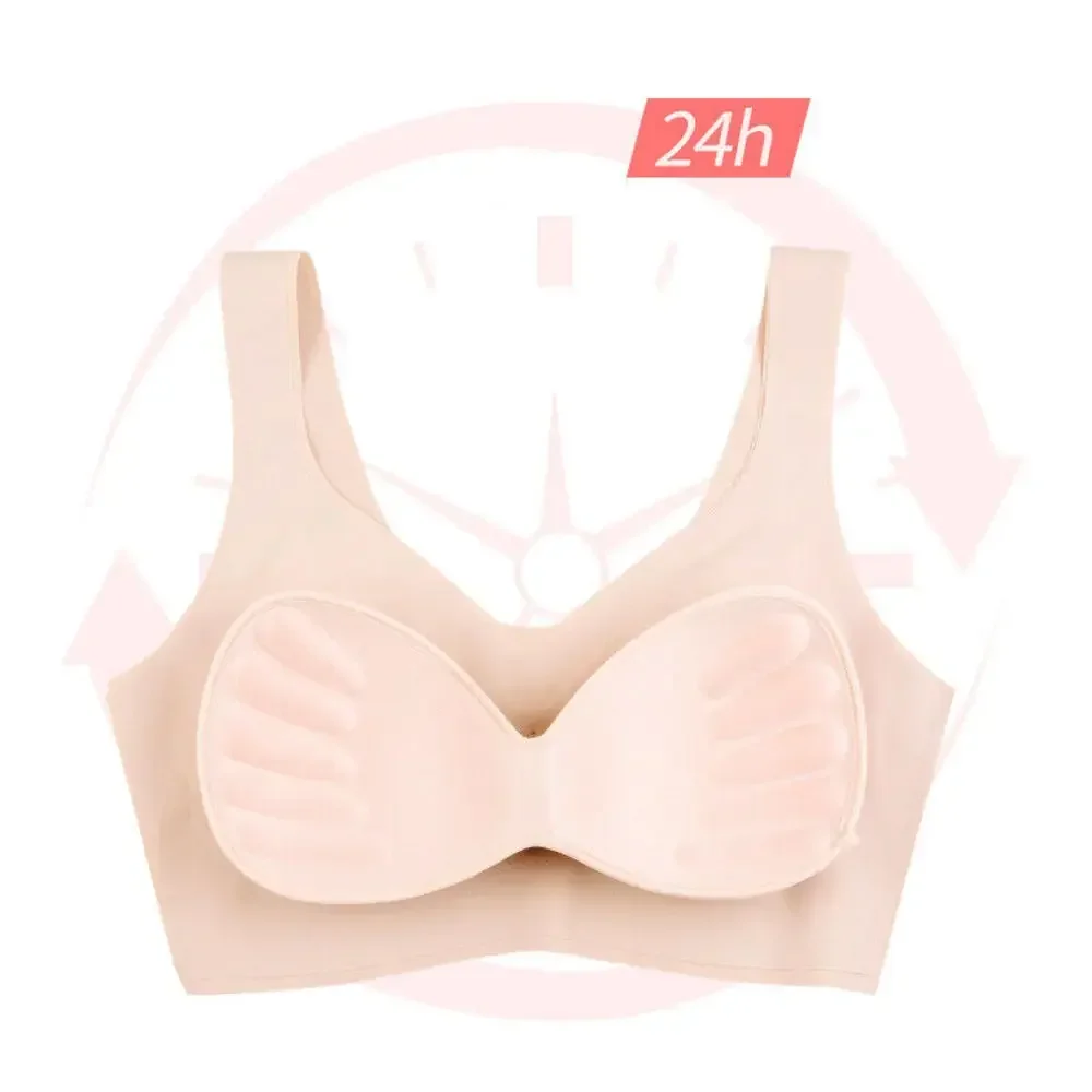 Sujetador de seda de hielo sin costuras para mujer, chaleco de Yoga transpirable con realce, almohadilla extraíble para el pecho, Bralette de elevación, ropa interior sin anillo de acero