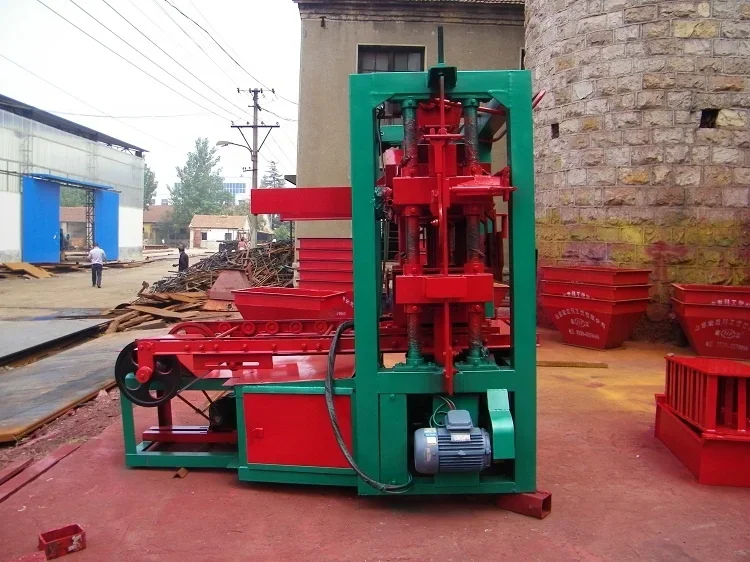 Multi Function Manual Fly Ash Brick Making Machine QT4-26C Easy To Operate Cement Logo Brick Concrete Block Making Machine