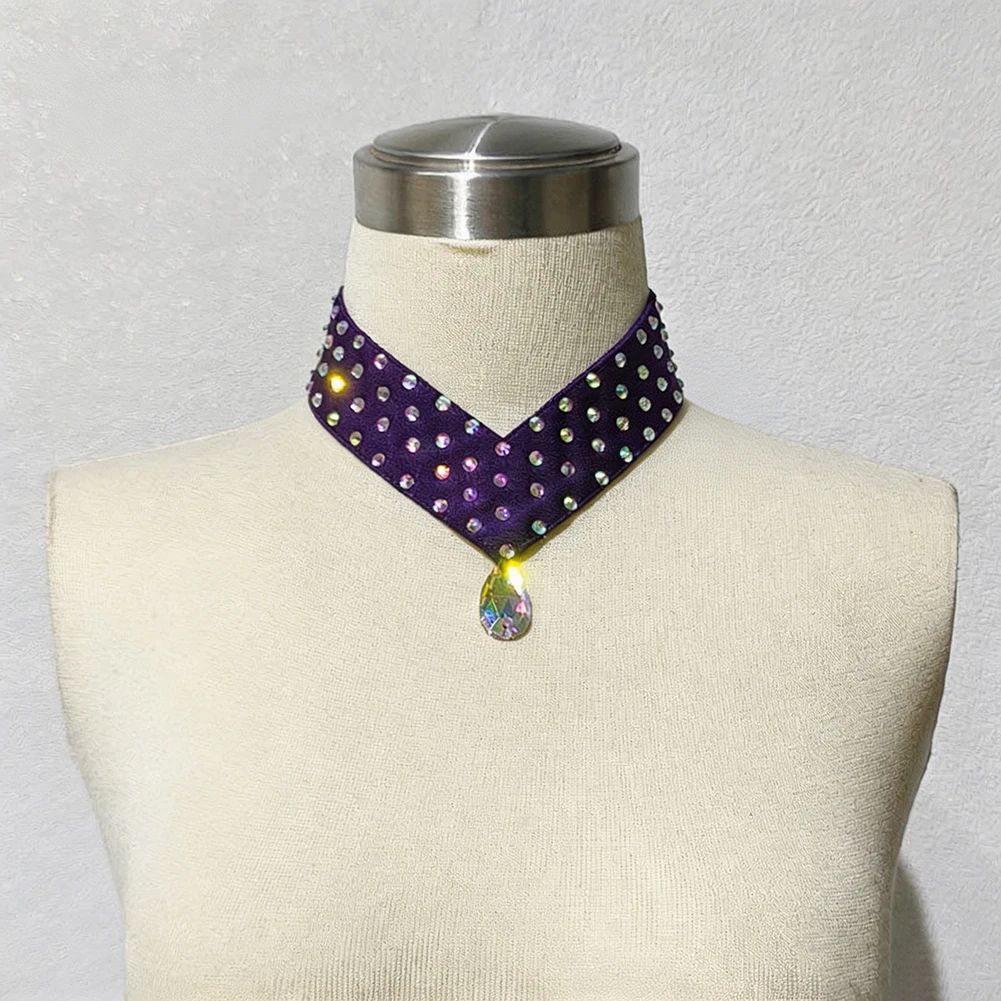 Ballroom Accessories Rhinestones All-match Customized Multi-color Collar Piao Dance Performance Special Neck Accessories