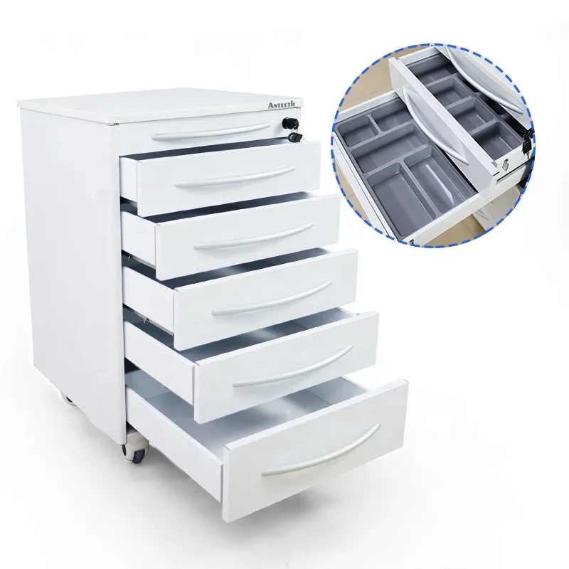 Beauty Salon Cabinet Mobile Stainless Steel Dental Cabinet Customize Storage Tool Cart for Beauty Salon Spa Equipment