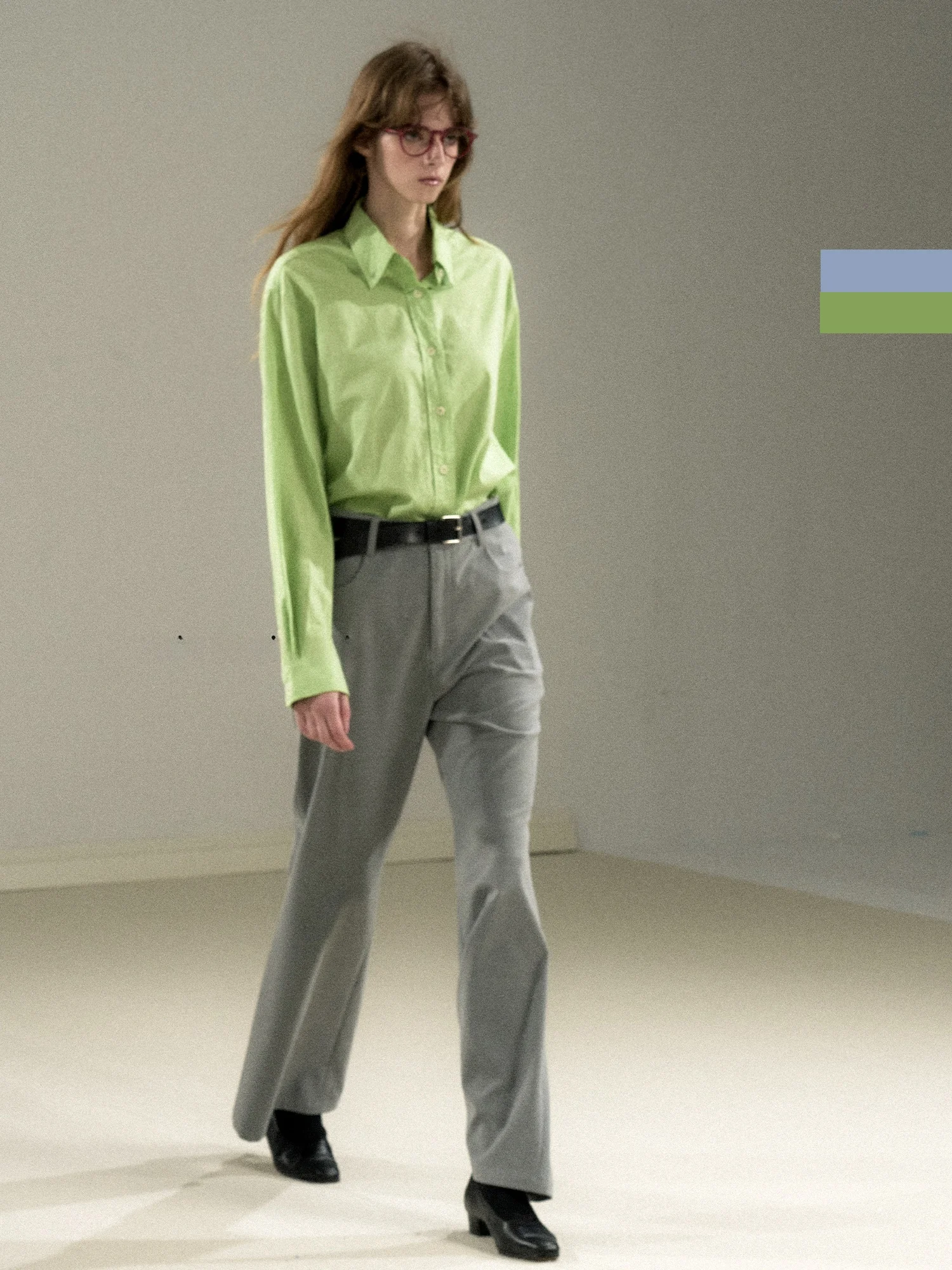 

Italian Linen Cotton Long Sleeve Embroidered Bright Color Loose Women's Shirt Commute Style Pure Color Breathable Comfortable