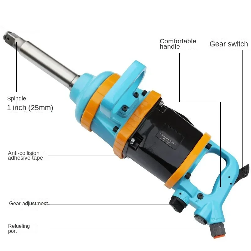 Heavy-Duty Pneumatic Impact Wrench – High-Torque Air Tool for Tire Repair and Automotive Maintenance