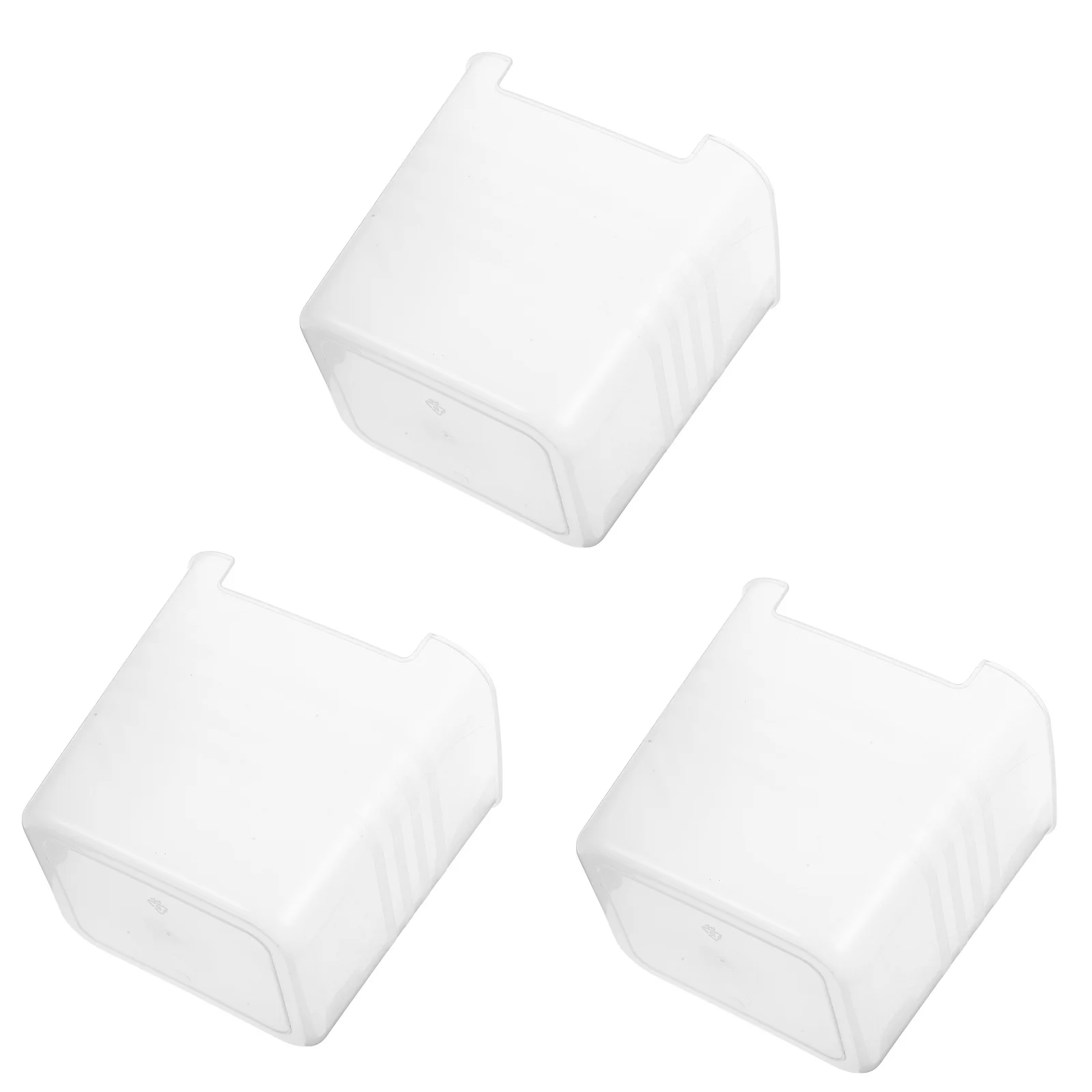 

3pcs Refrigerator Storage Bins Clear Plastic Containers Fridge Side Door Organizer Box Refrigerator Organizer Set Sundries