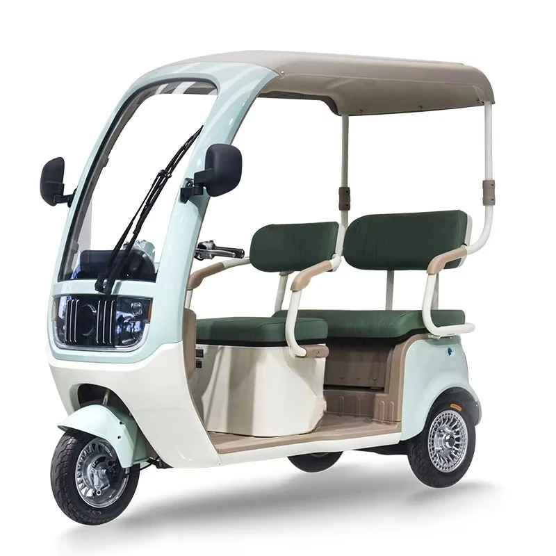 Electric Foldable Open Body 2-Passenger Tricycle