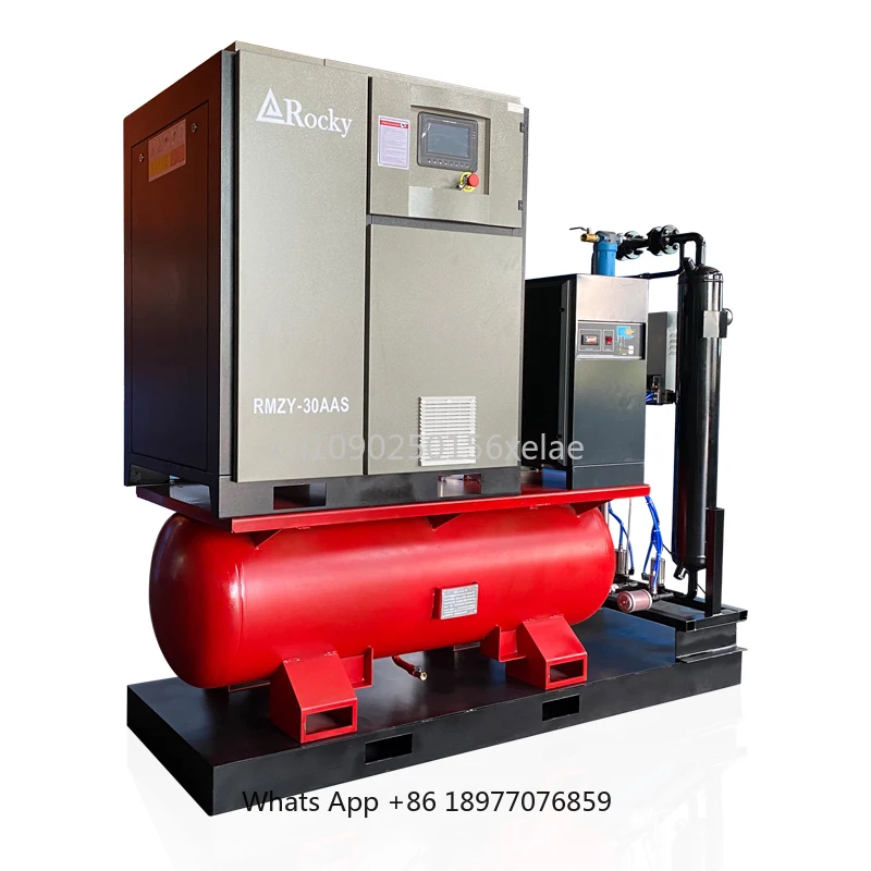 20 Bar High Pressure Integrated Variable Frequency Screw Air Compressor For Laser Cutting Industry