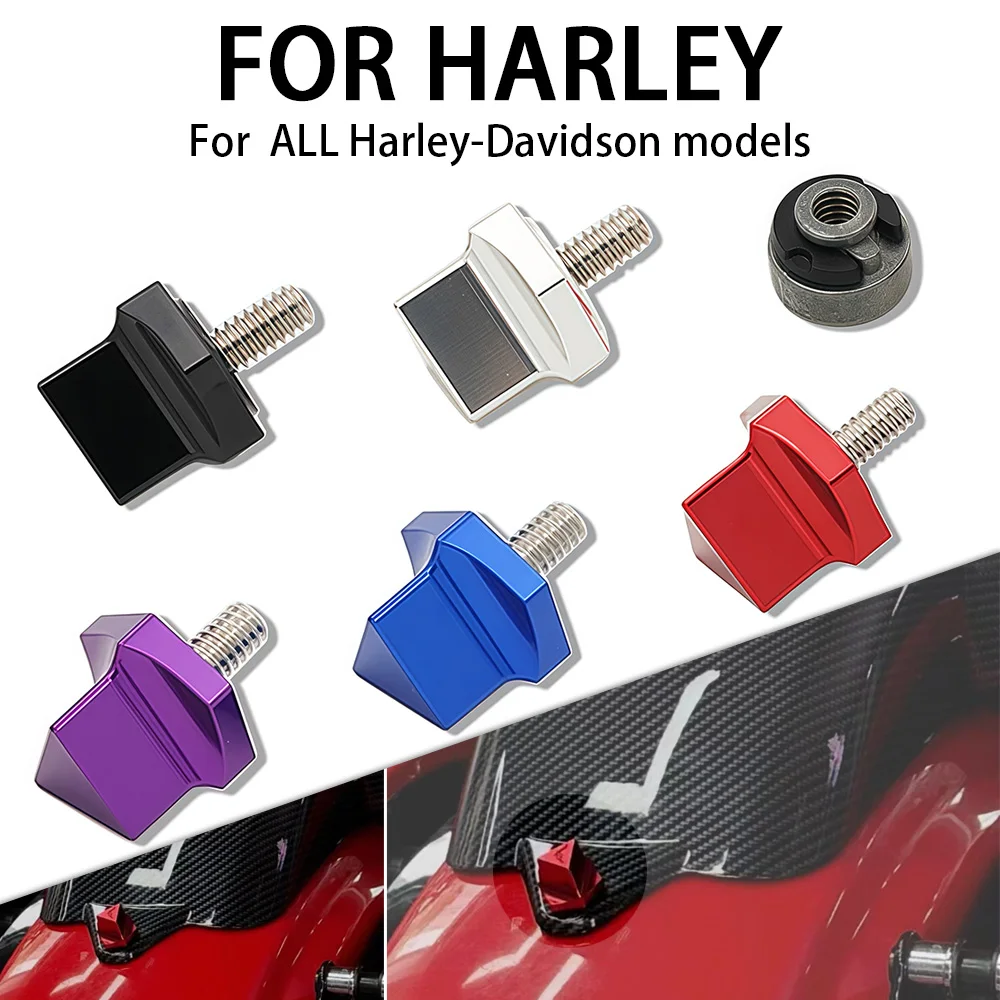 

Quick Release Rear Fender Seat Bolt Nut Kit Motorcycle Mount Screw Fit For Harley All Models Rear Cover Rear Lampshade Screws