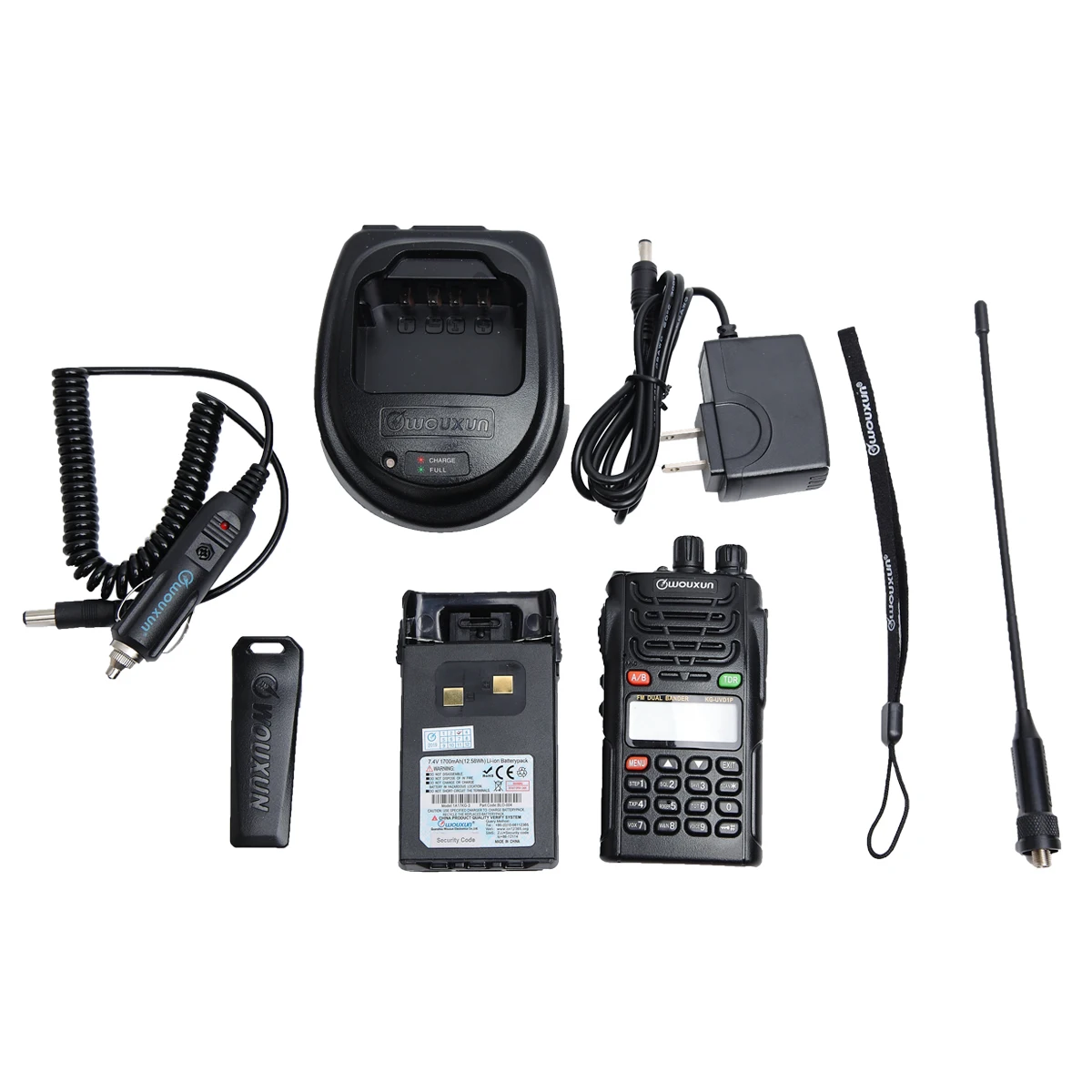 Wouxun KG-UVD1P Walike 무전기 듀얼 밴드 UHF VHF 128채널 고출력 장거리 VOX SOS 캠핑 여행용 양방향 무전기