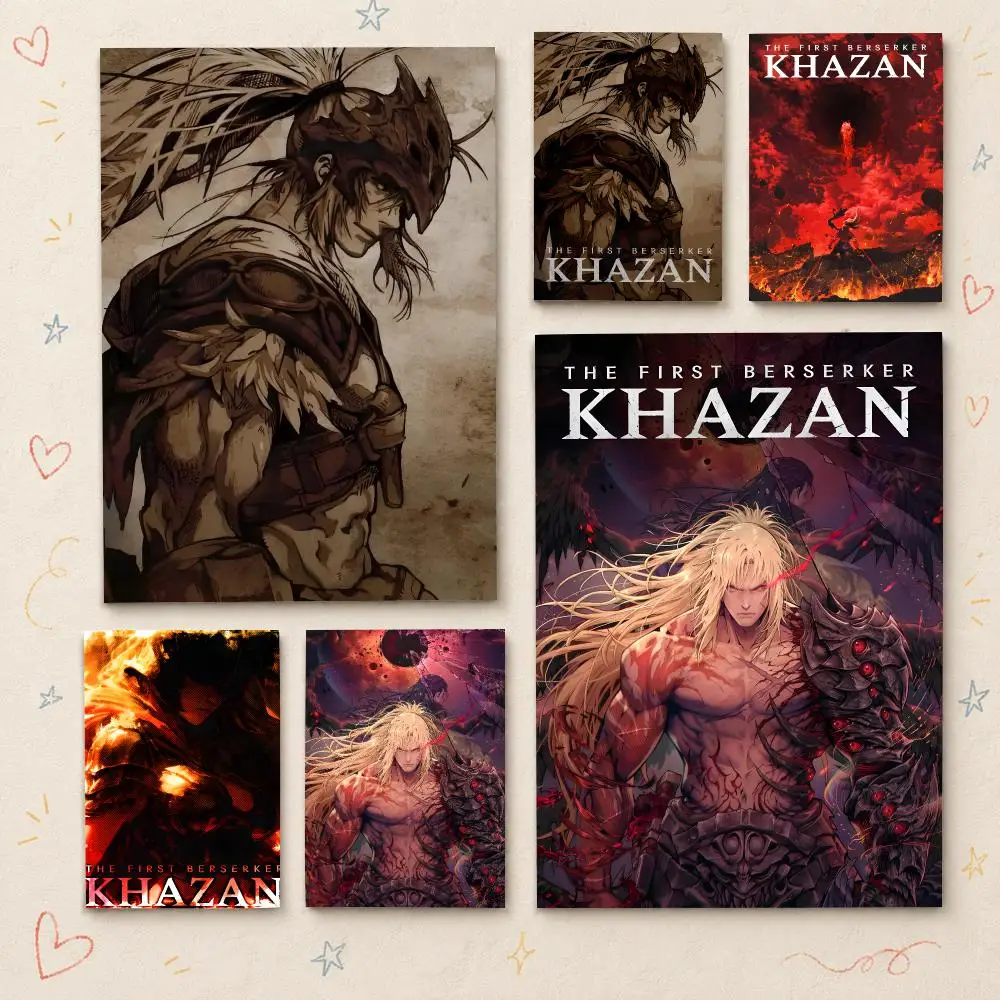 Game Dark Fantasy T-The First Berserker Khazan Poster HD PP Wall Decor for Living Room Bedroom Gaming Room Cafe Unique Gift
