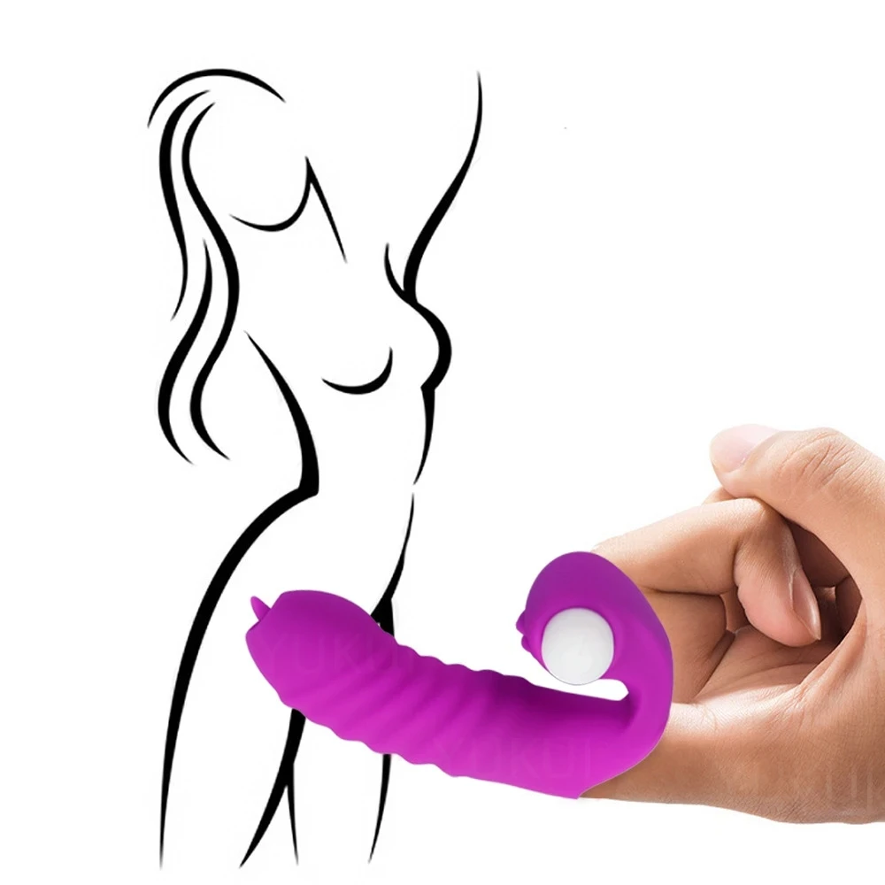 Vibrador con cubierta de dedo para mujer, masajeador para lamer la lengua, juguetes sexuales para el punto G, orgasmo, clítoris, estimulador, masturbador para coqueteo en pareja