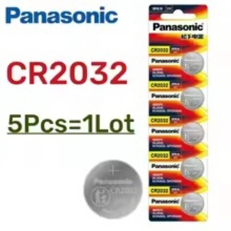 5-10Pcs Original Panasonic CR2032 CR2025 CR2016 CR1632 CR1616 CR1620 CR2450 CR2430 LR44 LR41 LR1130 LR43 Lithium Coin Battery