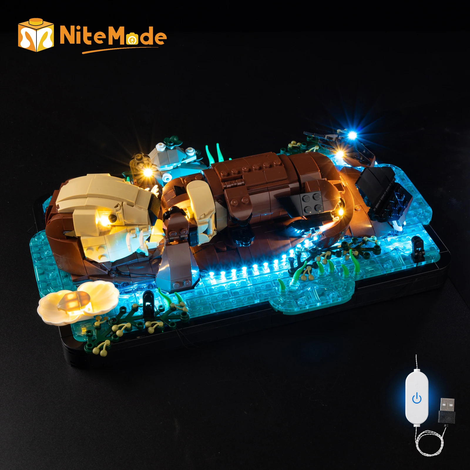 

Easylite Led Light Set Suitable for Lego Floating Sea Otters 21366 (No Model)