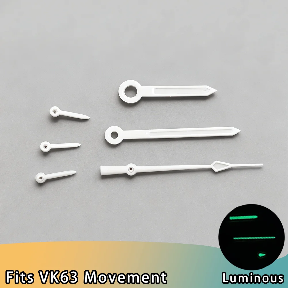 

VK63 Hands For VK63 Movement Speed Master Modified Chronograph Watches Replacement VK63 6 Hands VK63 Watch pointer Accessories