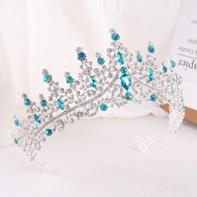 Bridal Tiara Rhinestone Crystal Headpiece Wedding Dress Accessories Crown Hair Ornament for Bridal/Birthday/Banquet/Party