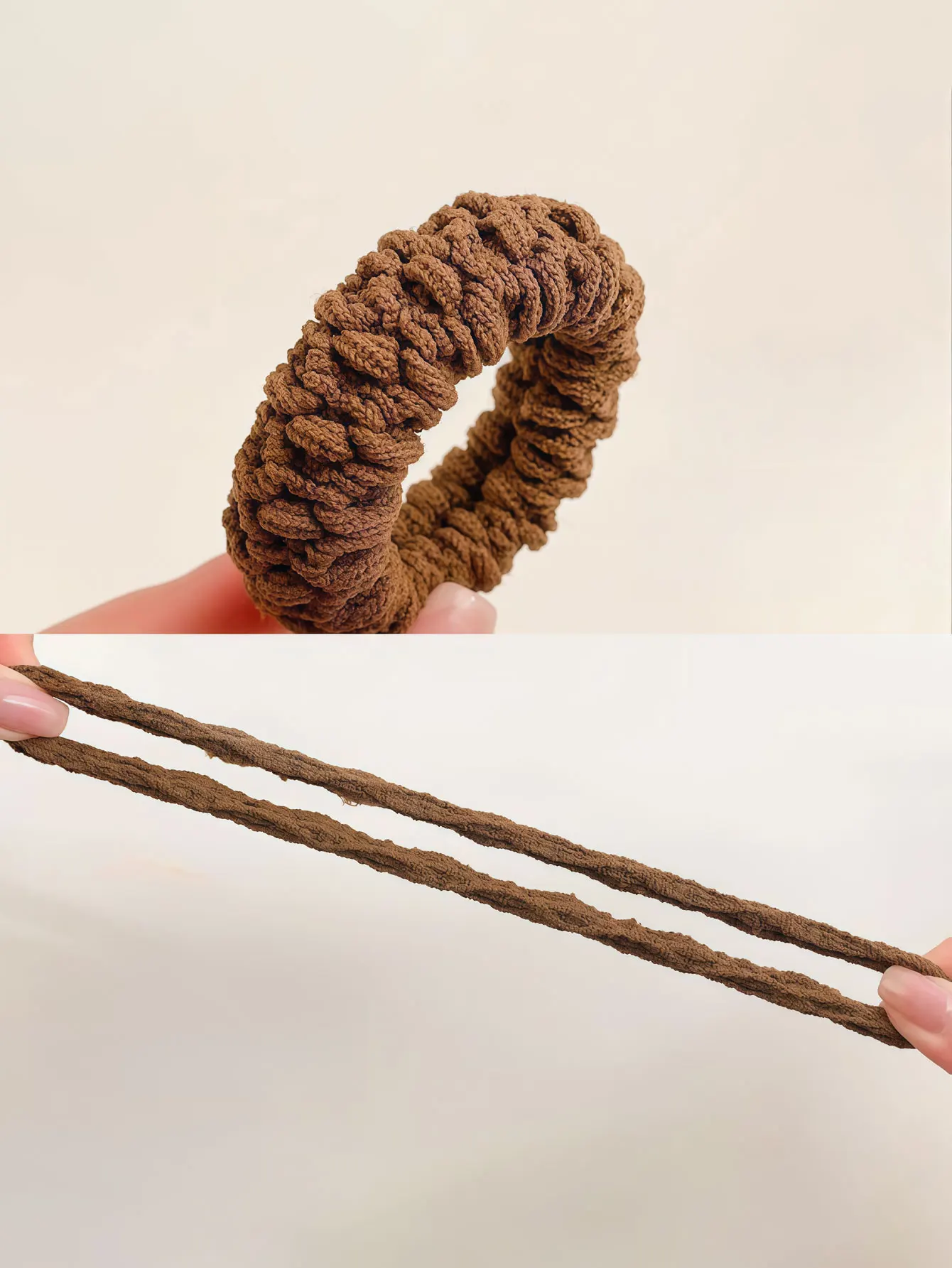 50PCS  Thickened and bold elastic headband towel loop, colorful, seamless hair loop, ponytail hair string hair accessory