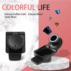 ICafilas Capsule Adapter Original Capsules Convert To Holder Compatible Reusable Coffee ware Pod With Dolce Gusto Crema Maker