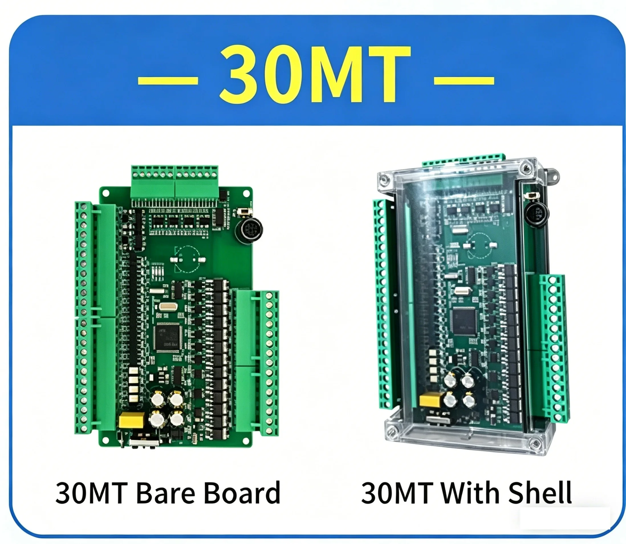 LOLLETTE KW3U 30MR 30MT PLC FX3U Compatible 16Input 14Output 6AD 2DA 0-10V RS232 RS485 Bare Board With Shell