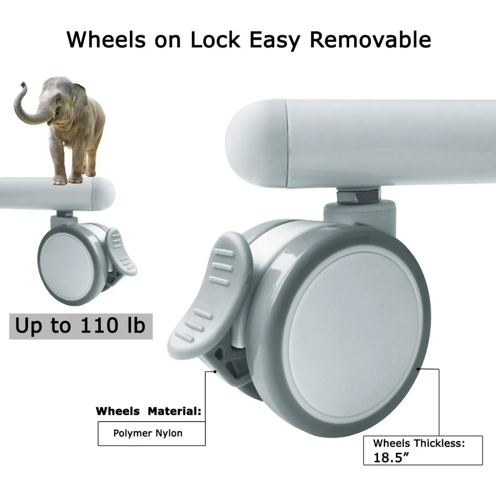 سبورة بيضاء زجاجية مغناطيسية كبيرة الحجم مع سطح وعجلات للمسح الجاف، 48 × 36 #4