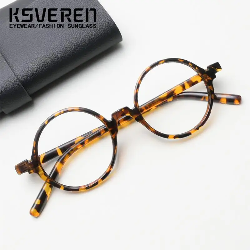 Retro Round Photochromic Reading Glasses Men Woman Anti Blue Light Presbyopia Glasses Prescription Glasses Optical Eyewear