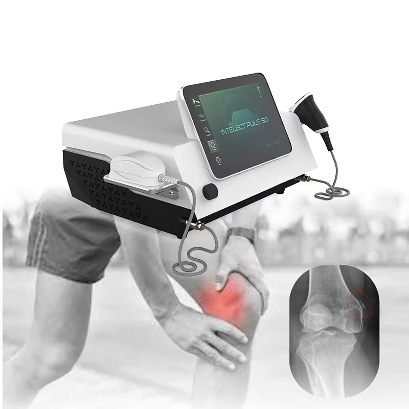 Double Handles IP50 Ultrasonic Vibration Ultrasound Physiotherapy Pain Relief Shockwave Therapy Machine