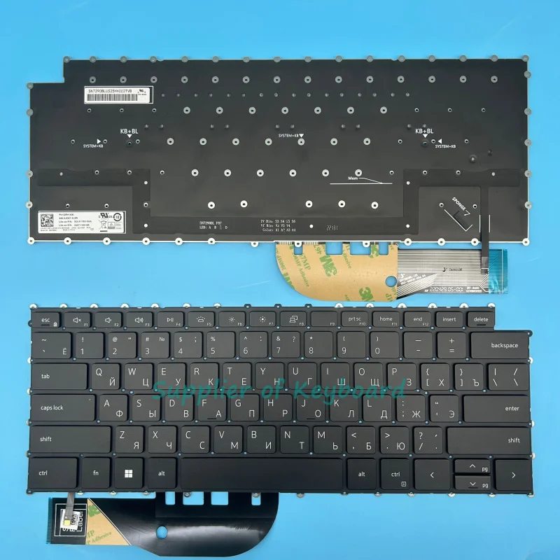 NEW Russian/Latin Spanish/Portuguese Keyboard For DELL XPS 15 9500 9510 9520 9530,XPS 17 9700 9710 9720 9730 Backlit