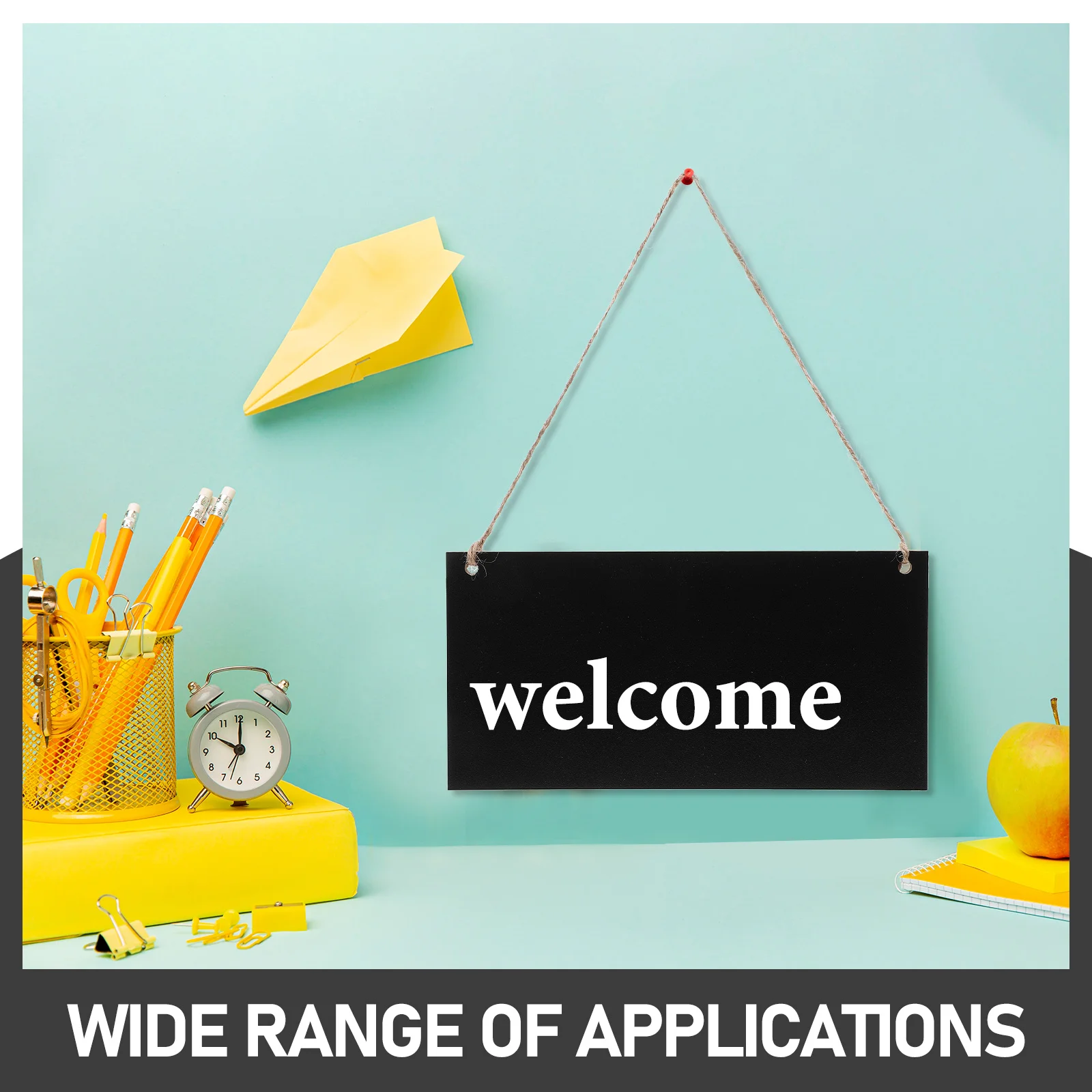 علامة جدارية قابلة للمسح على شكل سبورة قلادة من جانب واحد للاستخدام المنزلي والمكتب متعدد الوظائف وسطح أملس غطى بالرمل رقم #6