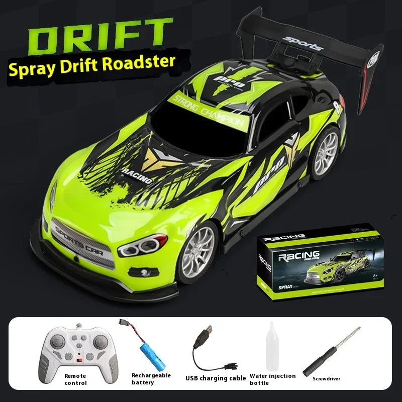 

cool stuff:2.4G remote control car toys for kids,profession racing car,rc drift car fart spray,radio control 4x4 rc car,gift set