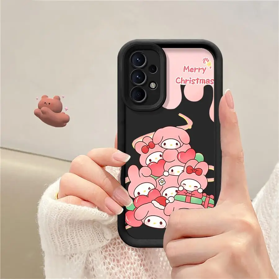 Custodia per telefono per Samsung Galaxy A32 A14 A36 A33 A26 A22 A34 A56 A23 A12 A16 A24 A13 Cover morbida Cartoon Sanrio Melody
