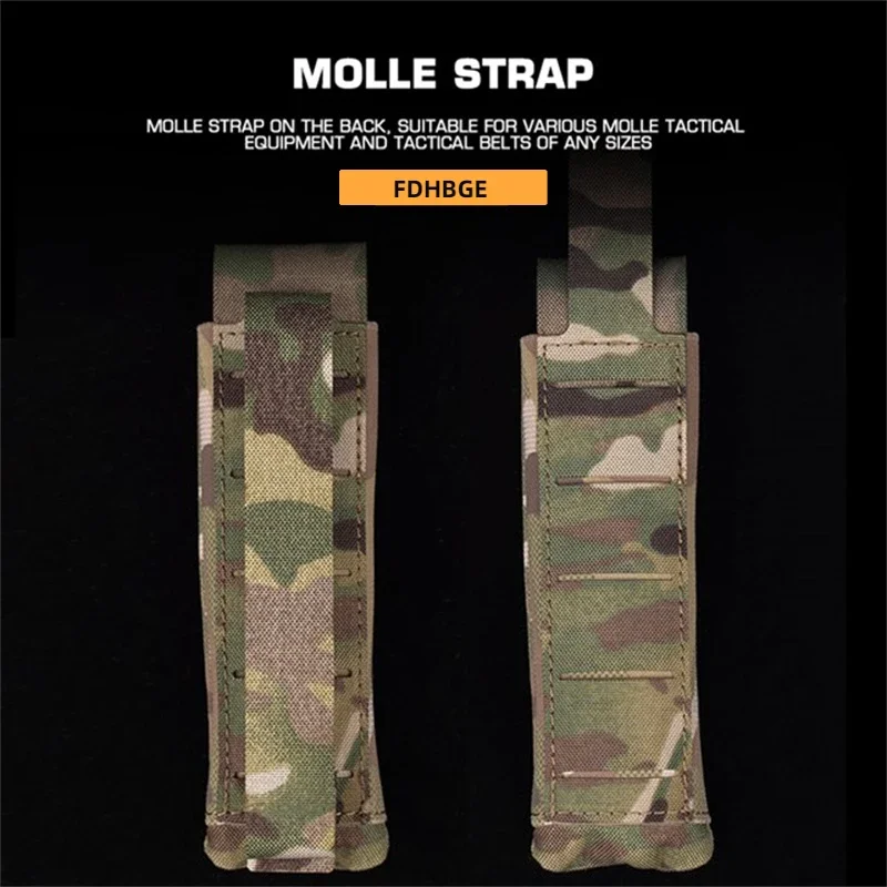 FDHBGE Tactical Waist Tool Bag Pouch Molle System Accessories CS Wargame Flashlight Hunting Camping Outdoor Portable Equipment