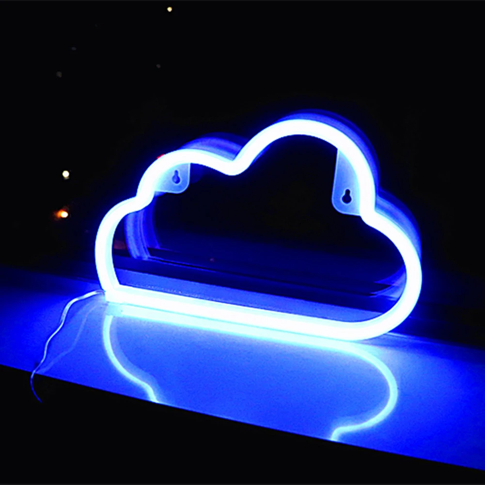 Cloud Neon Signs Battery USB Powered Cloud Shaped Decoration Wall Lights Aesthetic Decoration For Teens Girls Boys Kids Room