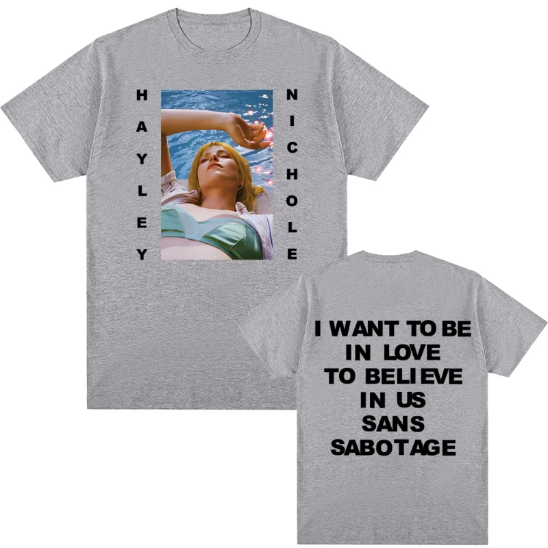 هايلي ويليامز تي شيرت 2025 الصيف روك كم ملابس قطنية كبيرة الحجم رقبة مستديرة بلايز عالية الجودة لكل من الرجال والنساء