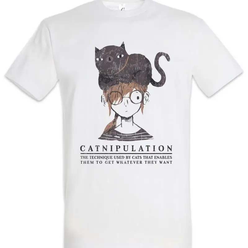 Catnipulation T Shirt cats cat Liebe Love Fun Addicted Meow Manipulation