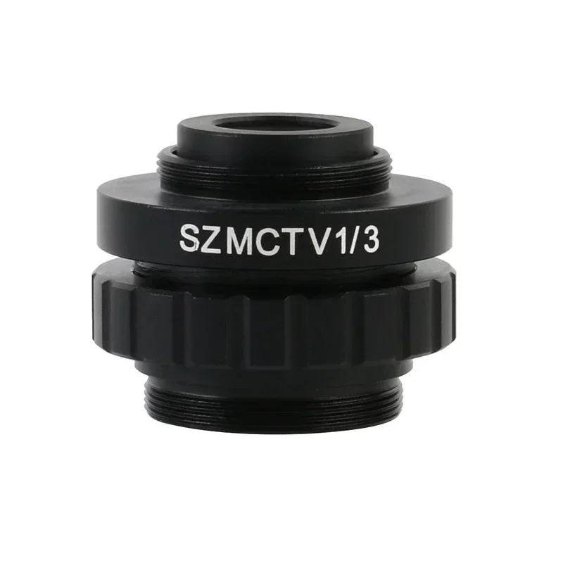 SZMCTV 1/2 1/3 1/1 Adaptador De Câmera De Microscópio 28mm Para C-mount Simul Focal Trinocular Adaptador De Microscópio Estéreo