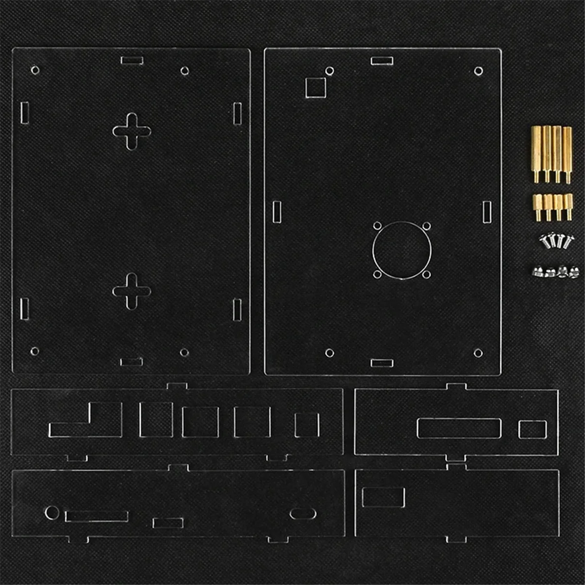 For Banana Pi BPI-F3 Acrylic Case Transparent Shell Protective Box Optional Cooling Fan Development Board