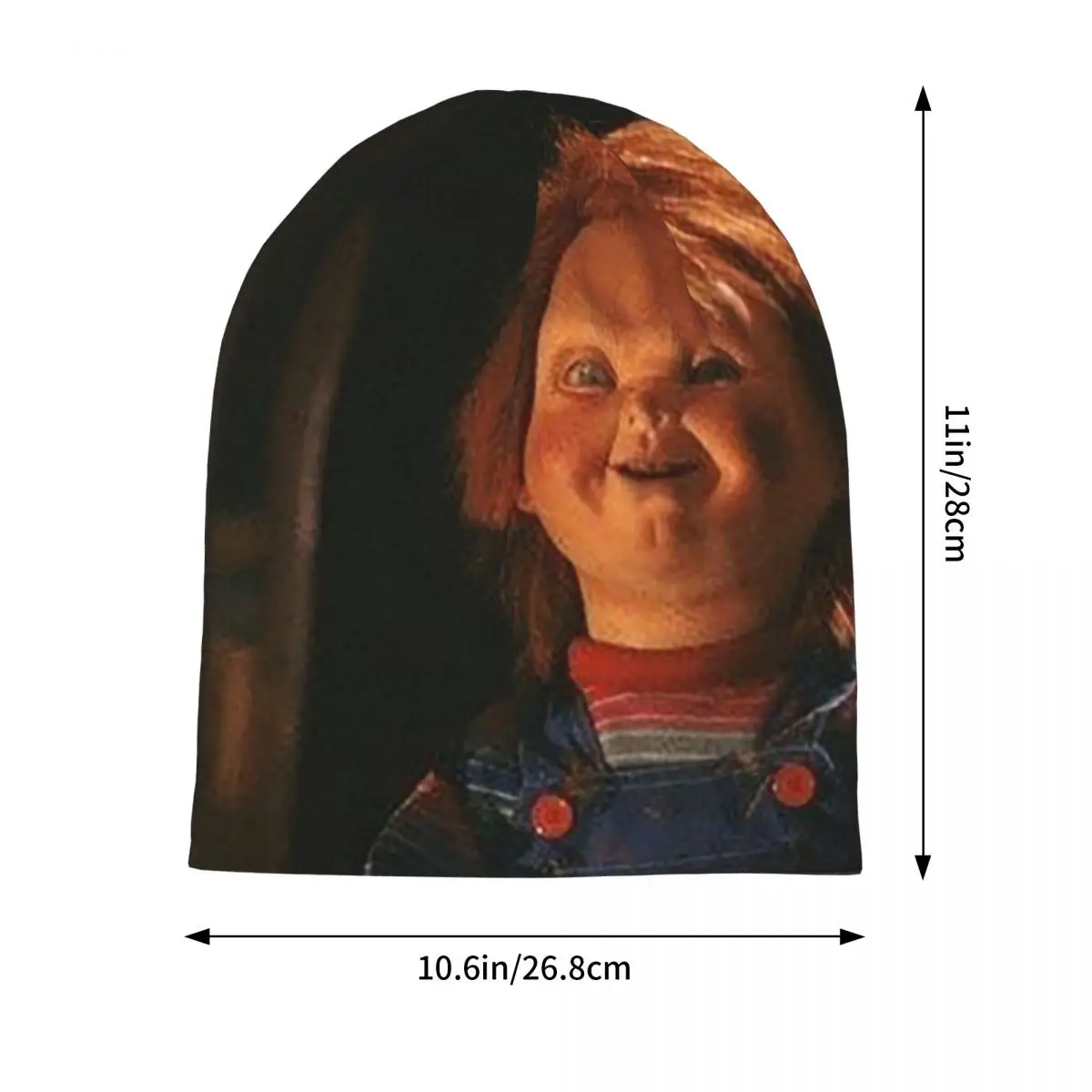 The Killer Doll Chucky Horror Movie Unisex Adult Beanies Caps Knitted Bonnet Hat Warm Fashion Autumn Winter Outdoor Skullies Hat