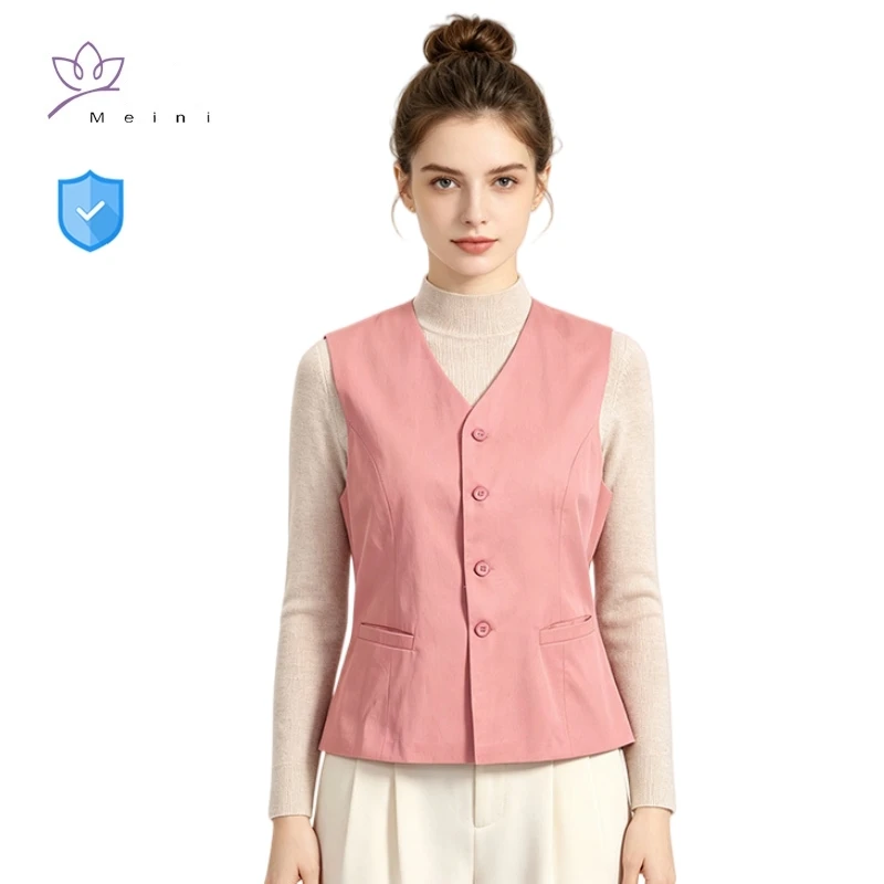 Metal Fiber Anti-radiation V-neck Autumn And Winter Women Vest Computer Room Electromagnetic Radiation Protection Work Clothes ﻿