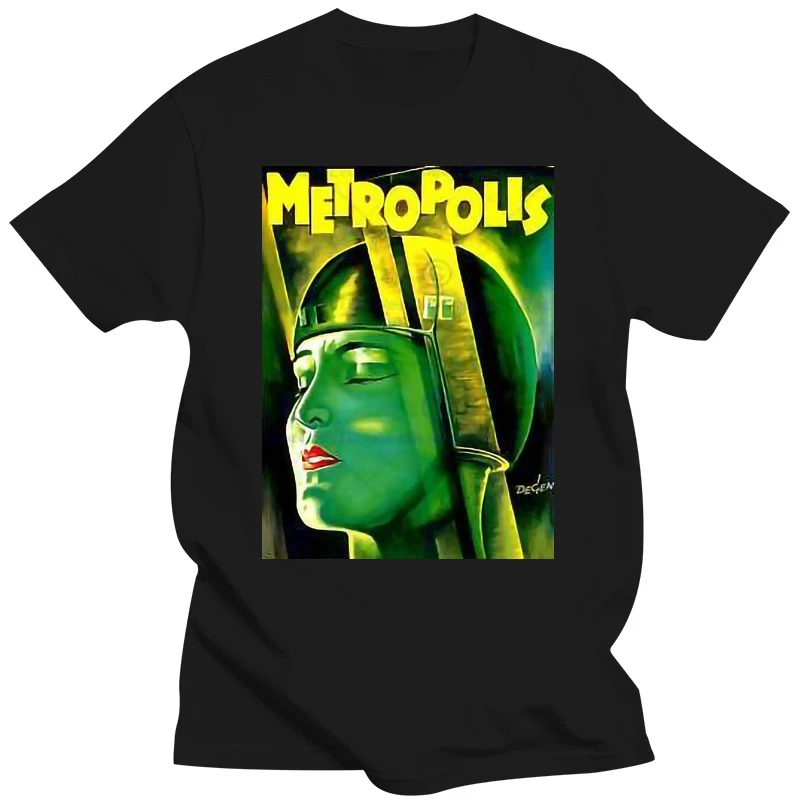 Metropolis V4 Movie Poster 1927 Fritz Lang T Shirt White All Sizes S 4Xl