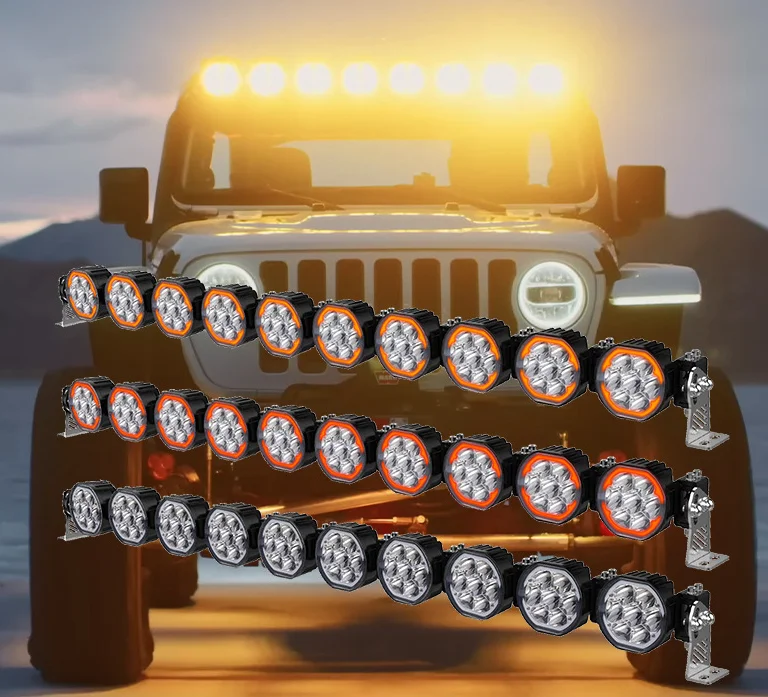 1500M 12v 24v Spot Led Driving Light bar Led Headlight bar 13.5 Inch 22ich 30inch 42inch 50inch Offroad Light bar