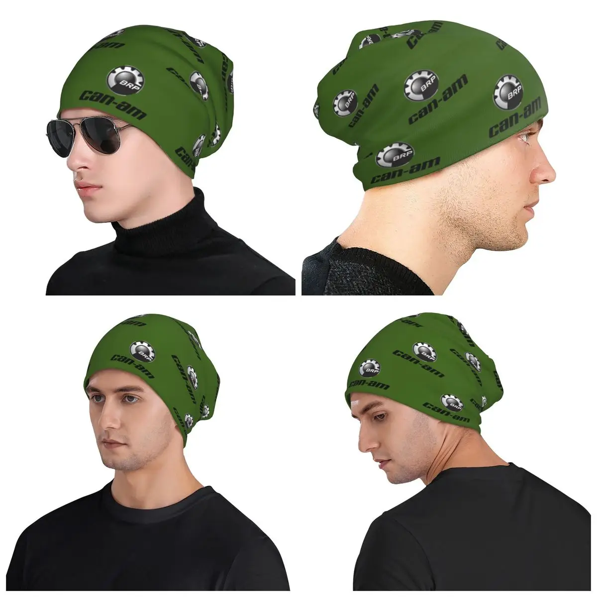 

BRP Can Am LOGO Men Women Adult Beanies Caps Knitted Bonnet Hat Warm Hip Hop Autumn Winter Outdoor Skullies Hats