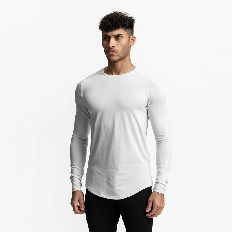 Autumn Compression T Shirt Men Fitness Tight Long Sleeve Sport T-shirt Jogging Training Shirts Gym Sportswear Quick Dry Tshirt