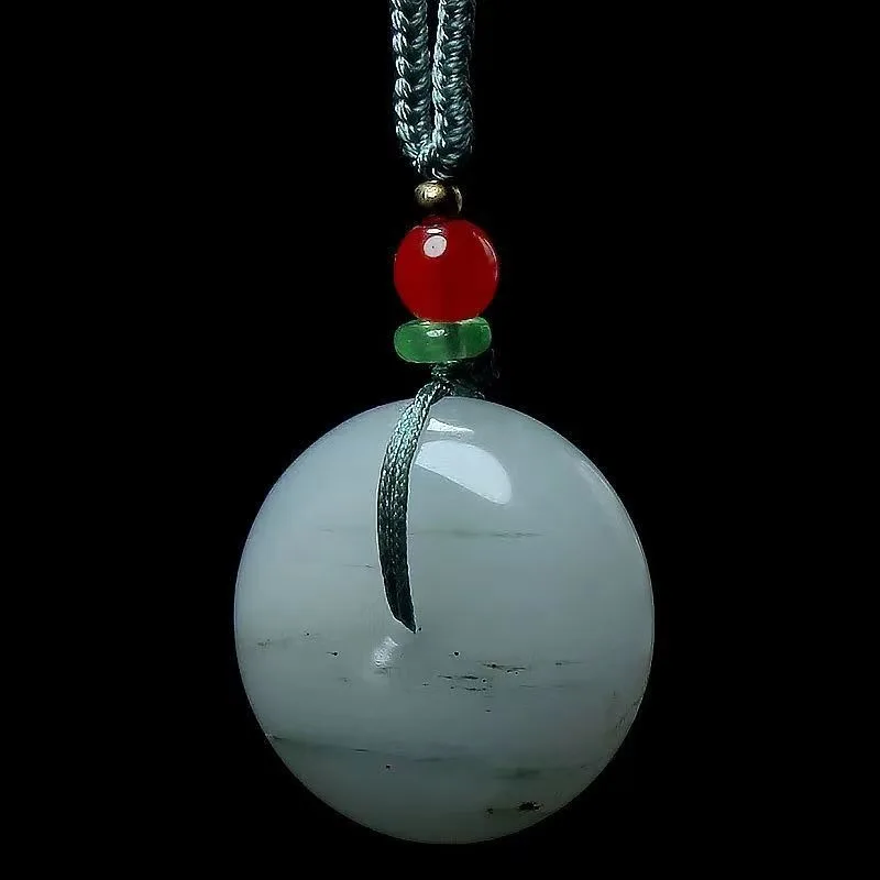 

Golden Silk Jade Tianshan Green Pendant, Safe and Sound Brand Fashion