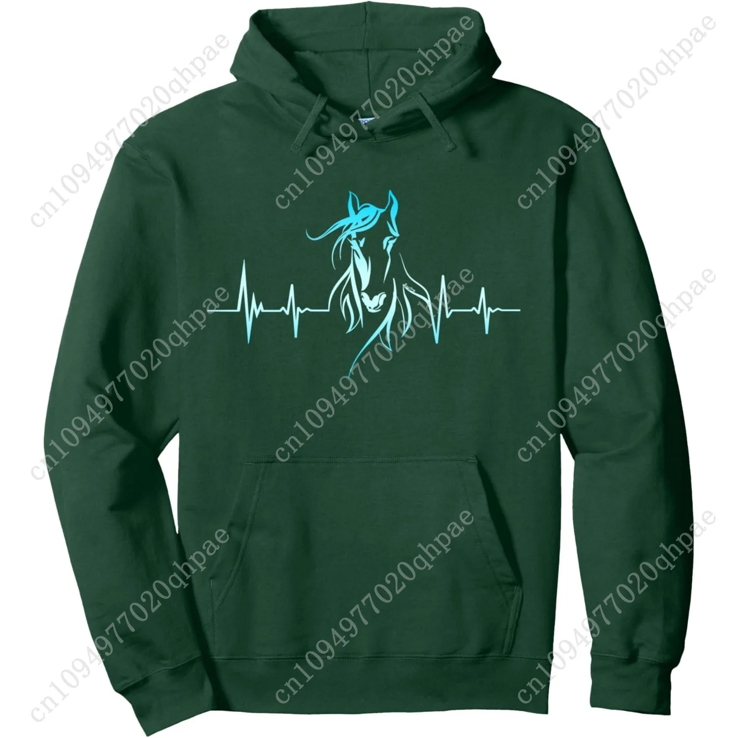 Рисунок 4 - Пуловер с капюшоном Horse Heartbeat для женщин