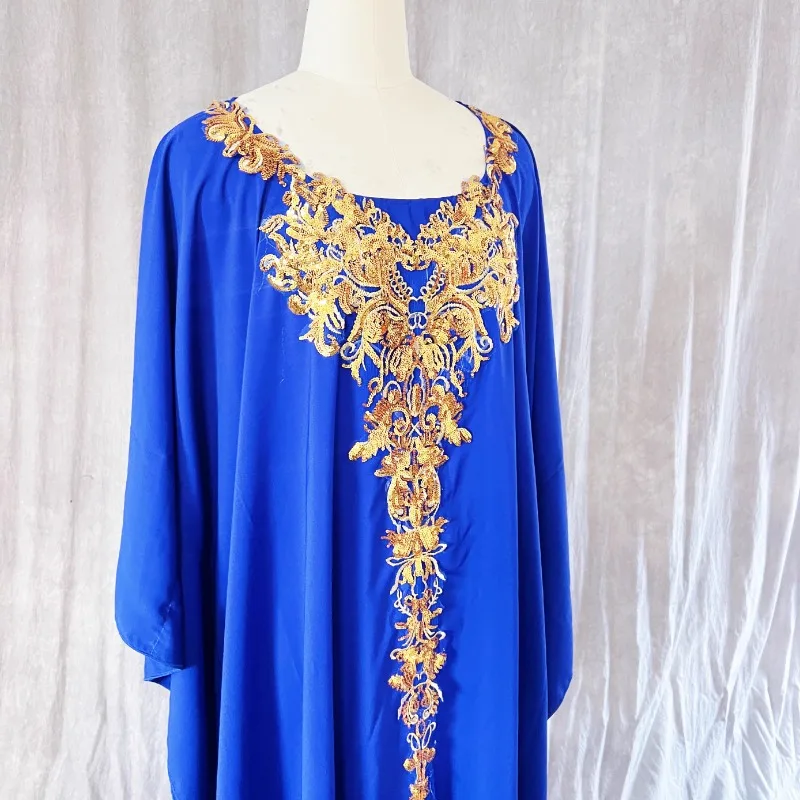 Customized New Belly Dance Costumes Practice Clothes Blue Folk Robes Khaligee Haligi Average Size Cheap Price