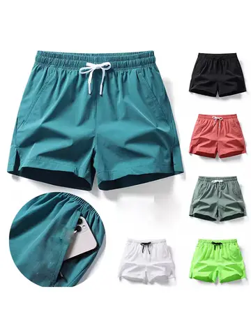 Men's 2025 Quick Dry Multi Color Fitness Sports Leisure Shorts Comfortable Breathable Thin Loose Outdoor Leisure Short