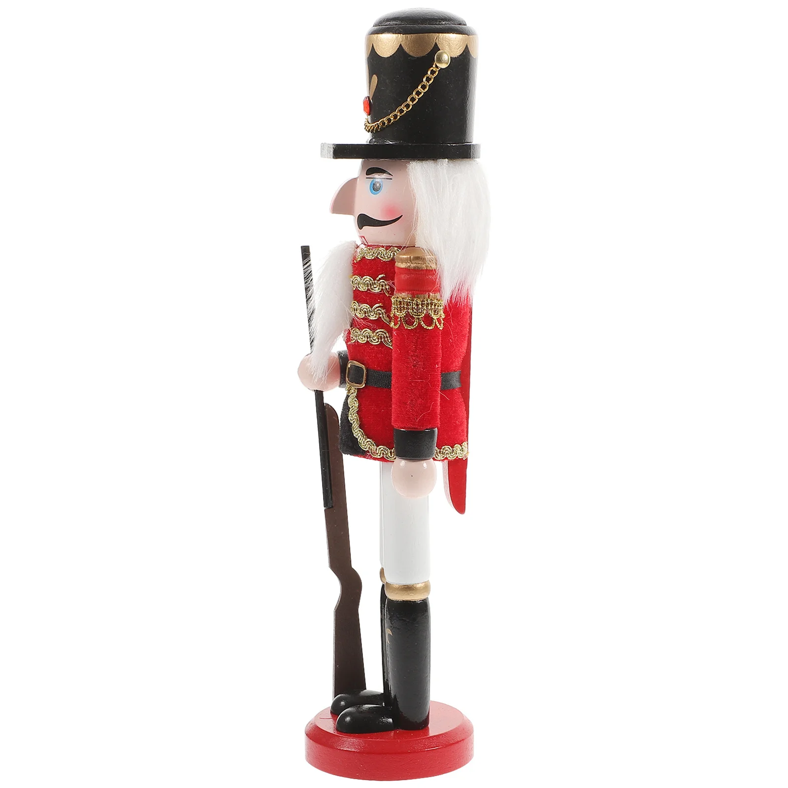 

Wooden Nutcracker Christmas Decor Decorative Xmas Nutcracker Figure for Bedroom Living Room Car Holiday Christmas Decorations