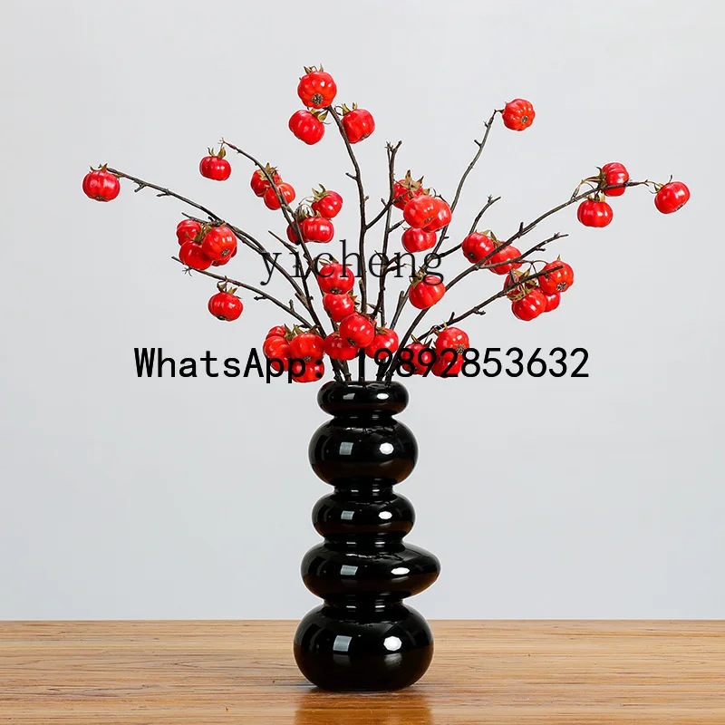 

X6 small pumpkin housewarming new home decoration wabi sandy wind living room dining table table a few cabinets ornament