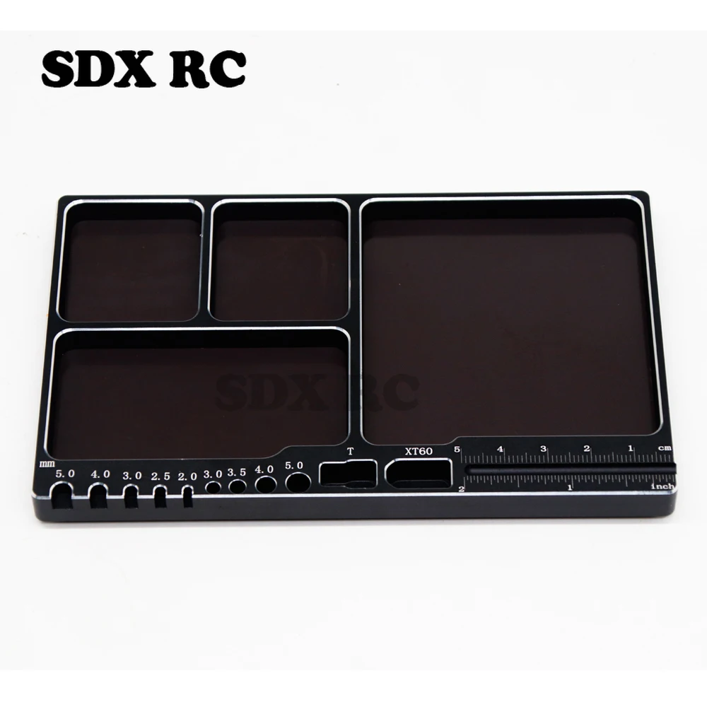 Placa de bandeja de tornillo multifunción con imán para coche teledirigido, herramienta para TRX-4 SCX10 TAMIYA TT02 XV01 HSP ARRMA WLtoys YIKONG 4082 4102 4103