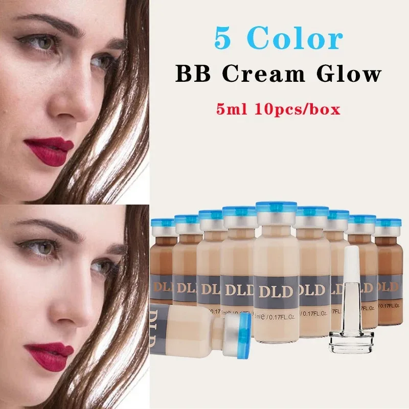 

5ml Korea BB Cream Glow Ampoule starter Kit Brightening Cream Foundation Serum Niacinamide Emulsion Face Repair Skin Care